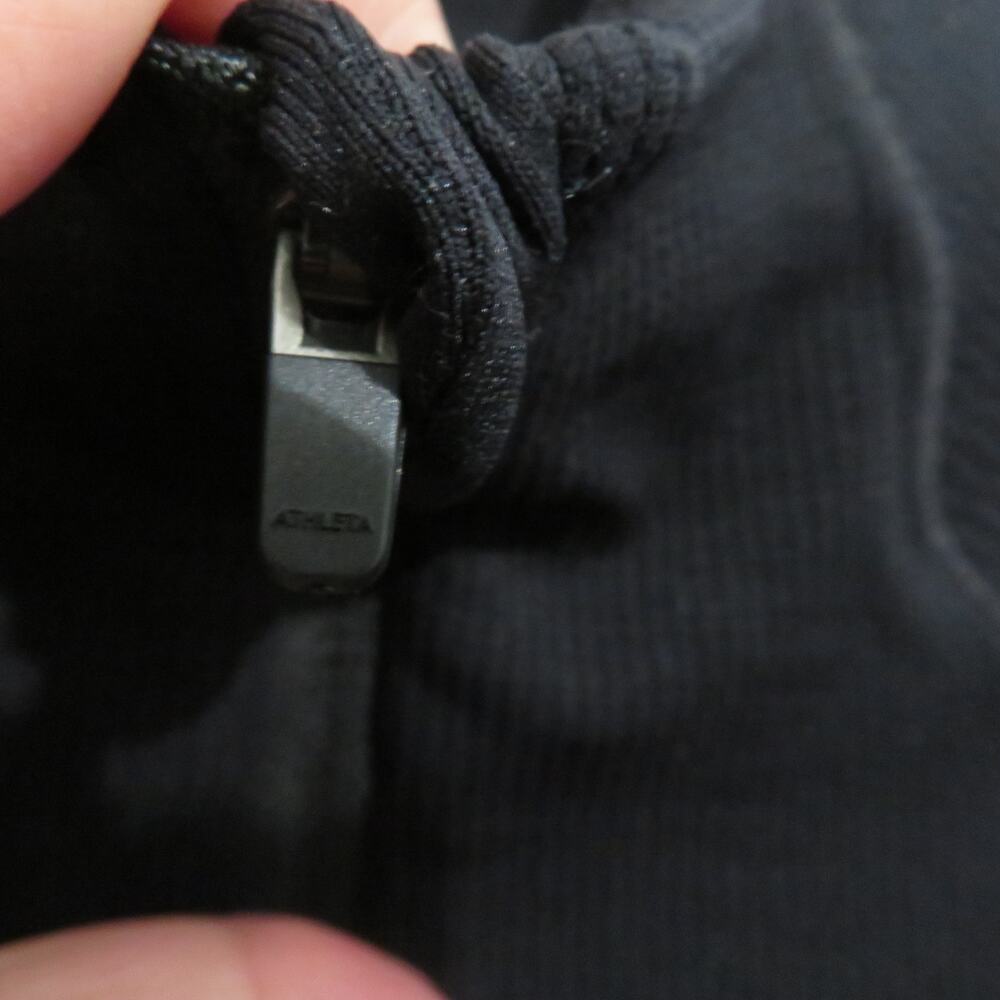 Athleta Womens Black Long Sleeve 1/4 Zip Sweatshirt - Picture 4 of 6